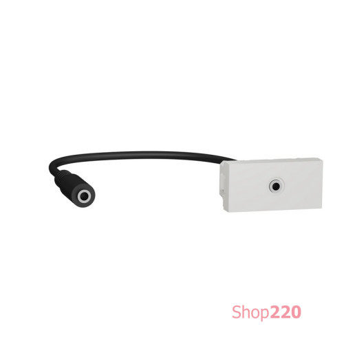 Розетка Minijack, белый, 1 модуль, Unica New Schneider NU343318
