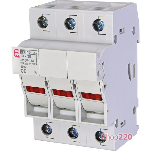 Разъединитель для предохранителей EFD 10 3P LED 32A 690V AC ETI 2540014
