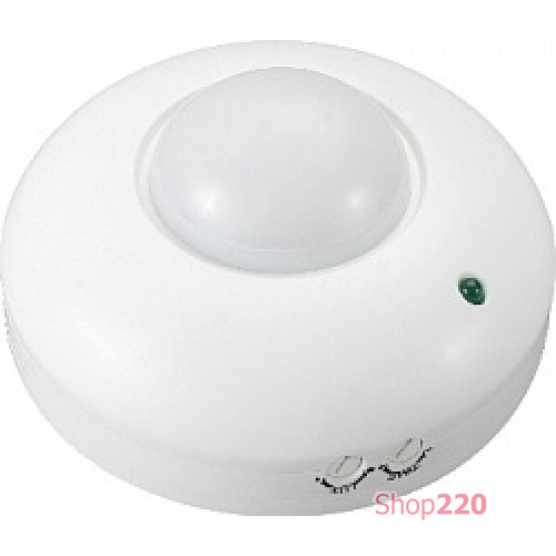 Датчик движения потолочный, 360°, IP20, e.sensor.pir.07.white