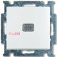 Выключатель 1-клавишный универсальный с подсветкой, белый, ABB 2006/1 UCGL-94-507 Basic 55