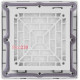 Решетка с фильтром 148х148мм для вентилятора 120х120мм, IP54, e.climat.filter.pro.152 Enext s0103010