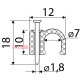 Скоба белая CHR-7 мм круглая (100 шт.) A0150030004