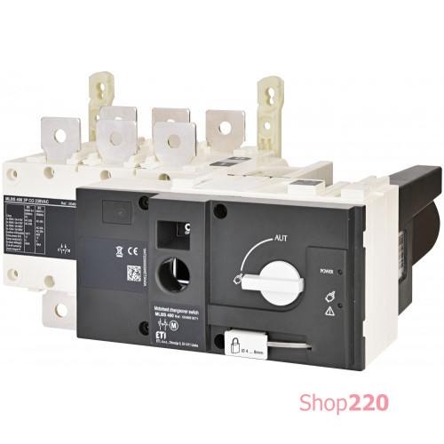 Переключатель нагрузки "1-0-2" с мотор-приводом 400А 3P, MLBS 400 230VAC 3P CO ETI 4661871