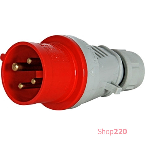 Силовая вилка переносная разборная 3Р+N+Z, 400В, 16А, IP44, Tarel 3628-326