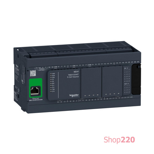 Программируемый логический контроллер M241 40 входа/выхода транз., 2 RS485, 1 Ethernet TM241CE40T
