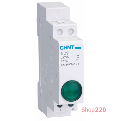 Индикатор ND9 230V Зеленый Chint 594108