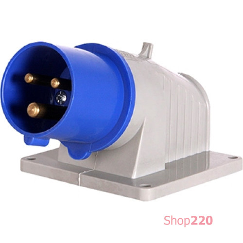 Силовая вилка стационарная 3Р+Z, 400В, 16A, IP44, Tarel 3623-220