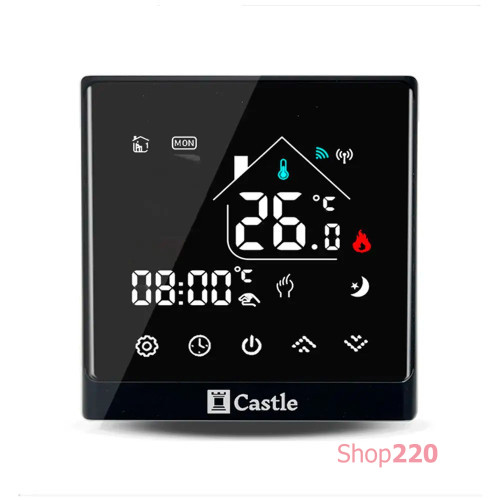 Терморегулятор для котлов Castle АС8400G Черный