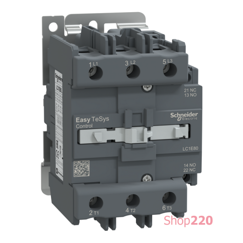 Контактор E 80А 400В AC3 220В 50ГЦ LC1E80M5