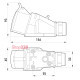 Силовая розетка стационарная 3Р+Z, 400В, 16А, IP44 безвинтовая, Tarel 124S