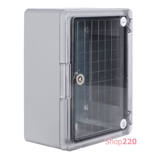 Корпус из ABS-пластика с прозрачной дверцей 280х210х130мм IP65, e.plbox.pro.p.28.21.13.tr ENEXT p084201