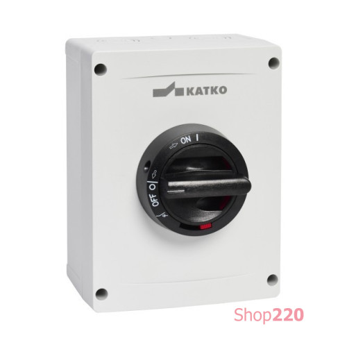 Выключатель безопасности 80А AC22 / 80A AC-23 / 63A, 690В, (37 кВт) в защитном корпусе IP66 Katko KEM 380U