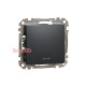 Выключатель перекрестный с подсветкой, черный, Sedna Design SDD114107L