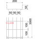 Лоток проволочный 55х200х3050 мм, GRM, A2 (нержавеющая сталь) 6001076