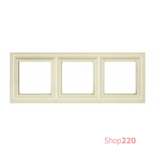 Рамка 3 поста, слоновая кость, JUNG Eco Profi Design EPD483