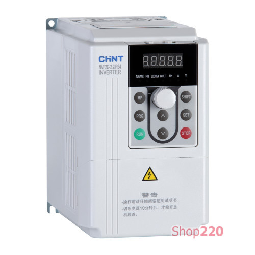 Преобразователь частоты общего типа, 5.5кВт, 380В 3Ф, NVF2G-5.5/TS4 Chint 639051