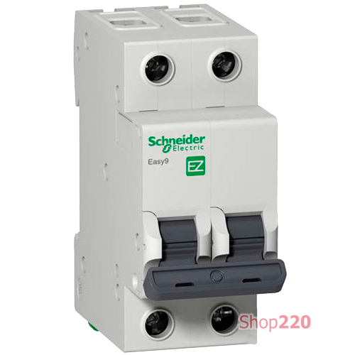 Автомат 40 А, 2 полюса, тип С, EZ9F34240 Schneider Easy9