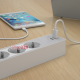 Удлинитель на 3 розетки + USB, шнур 3м, белый, Unica Extend ST943U3W Schneider
