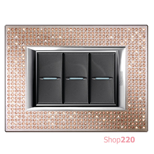 Рамка прямоугольной формы, AXOLUTE SWAROVSKI LIGHT PEACH, HA4802SWL