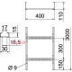 Кабельрост VS 110х400х3000 мм, FS (18-22 мкм) 6216410