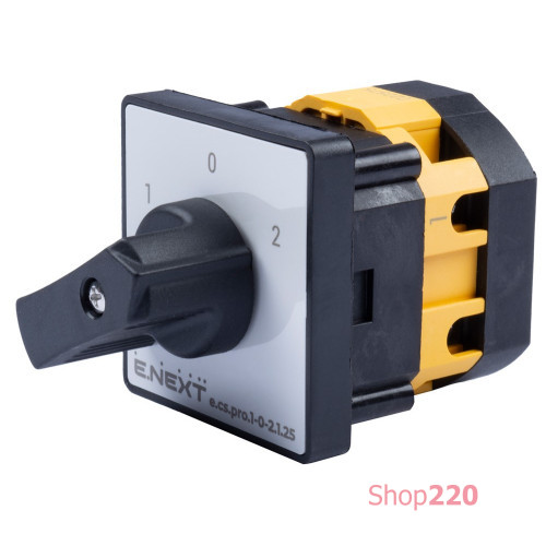Пакетный переключатель 1-0-2, 25А, 1 полюс, e.cs.pro.1-0-2.1.25 ENEXT p093022