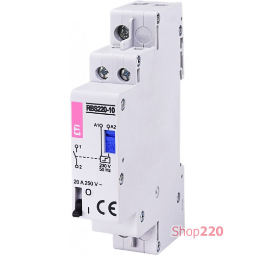 Контактор импульсный RВS 225-20 230V AC (25A, 2NO) ETI 2464104