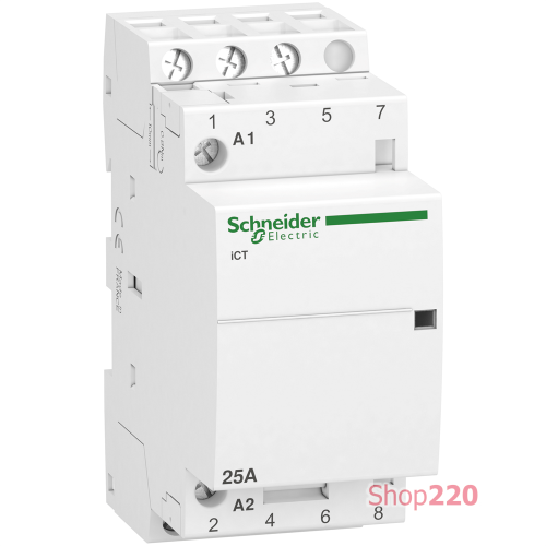 Контактор 25А, 3NO, 220/240В, 50Гц A9C20833