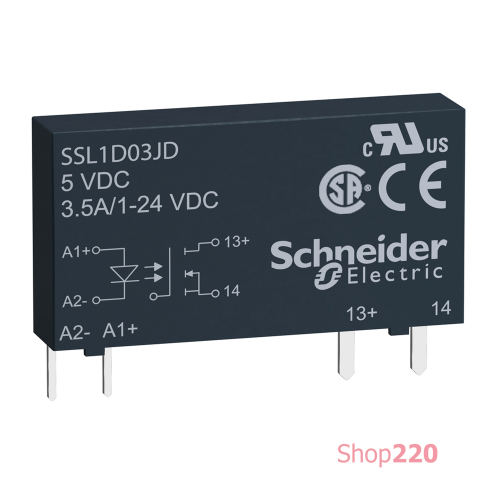 Реле полупроводниковое 1NO, 3.5A, =24В SSL1D03BD