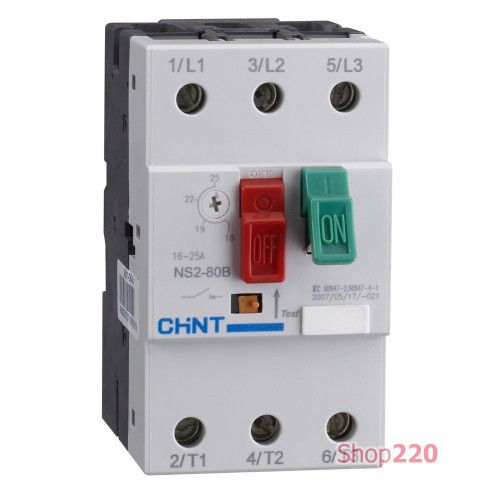 Автомат защиты двигателя 56A-80A, NS2-80B Chint 495089