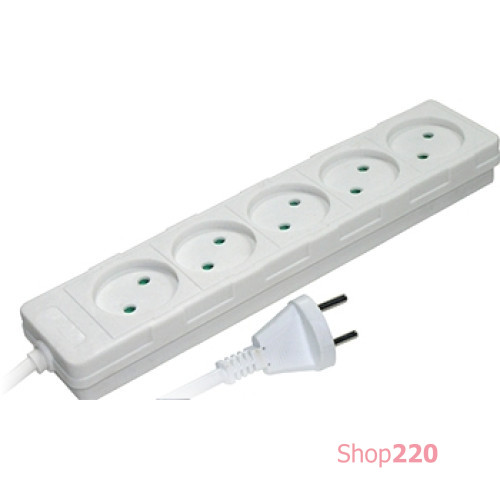 Удлинитель 5 гнезд, 5м, без заземлением, baby protect, e.es.5.5.b Enext s042067