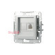 Розетка телефонная RJ-11, алюминий, EPH4100161 Asfora Schneider