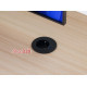 Врезная мебельная розетка 220В + USB, черный, Versatag ASA 060.36F.00001