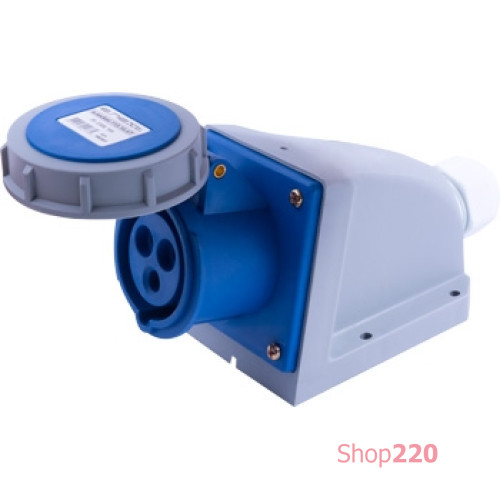 Силовая розетка стационарная 3п., 230В, 16А, IP67, e.socket.113.16.67 Enext i082007