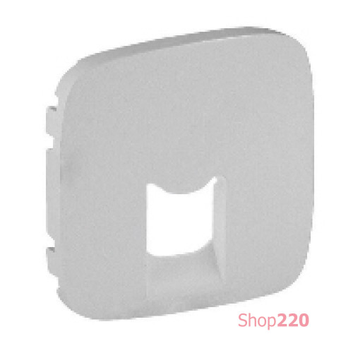 Лицевая панель розетки RJ11 / RJ45, алюминий, Valena 755417 Legrand
