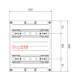 Блок Univers для модульных аппаратов 2х12М, 300x250мм Hager UD21B1