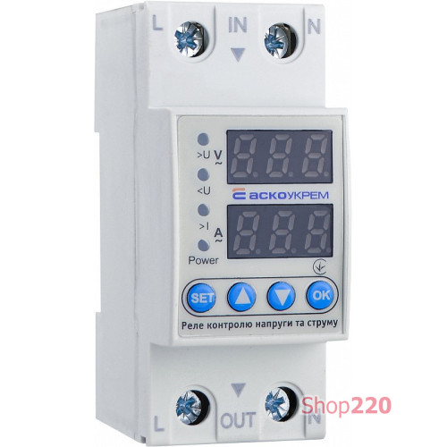 Реле контроля напряжения и тока RKV 2P 40A A0010230001