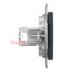 Розетка компьютерная RJ45, антрацит, EPH4300171 Asfora Schneider