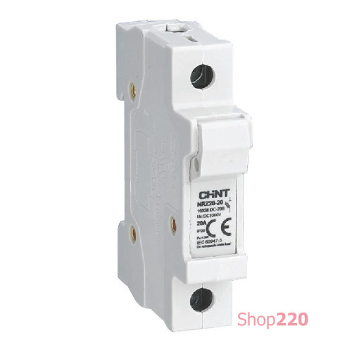 Держатель предохранителей 1P 1000V DC, 10х38мм, NRZ28-20 Chint 676026