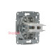 Розетка компьютерная RJ-45 двойная, антрацит, EPH4400171 Asfora Schneider