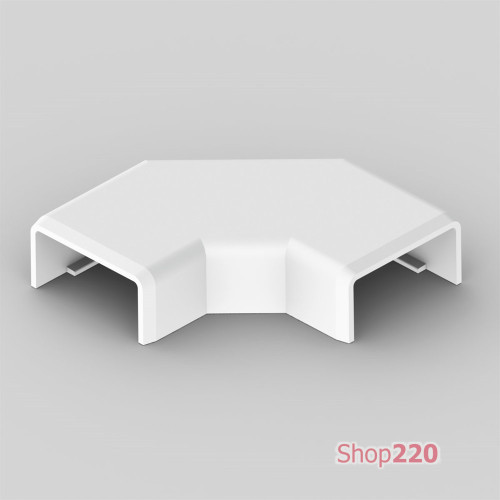Угол плоский LHD 20x10 белого цвета; Серия LHD; ПВХ 8923_HB