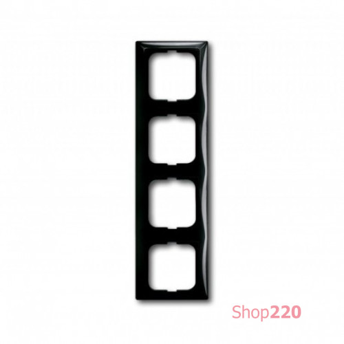 Рамка 4 поста, черный шато, ABB 2514-95-507 Basic 55