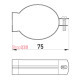 Крепление металлическое для подвески труб, e.industrial.pipe.clip.hang.1-1/4' Enext i0470004
