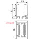 Нулевая шина в корпусе 2х7 (2 бруска по 7 отверстий), VC-207 A0150120018