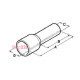 Наконечник-гильза 4 мм кв l=10мм серый (200 шт) BM00508