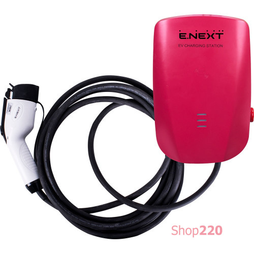Станция для заряда электромобилей 7,4 кВт 230В 32A Type2 кабель 5м IP54, e.charge.stand.7T2C Enext s085203