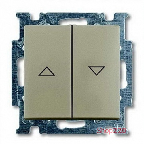 Выключатель жалюзи с фиксацией, шампань, ABB 2006/4 UC-93-507 Basic 55