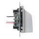 Вывод кабеля IP21, алюминий, Suno Legrand 721342