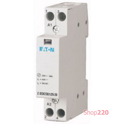 Контактор 25А 2НО 230В, Z-SCH230/1/25-20 Eaton (Moeller)