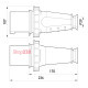 Силовая вилка переносная 3Р+N+Z, 400В, 63А, IP67, Tarel Tarel-049