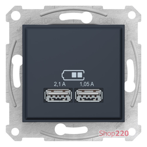 USB розетка, графит, SDN2710270 Schneider Electric Sedna
